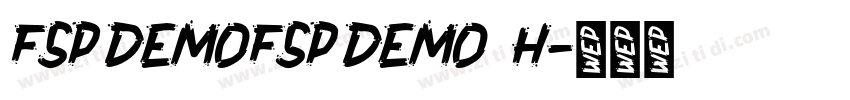 FSP DEMOFSP DEMO   H字体转换